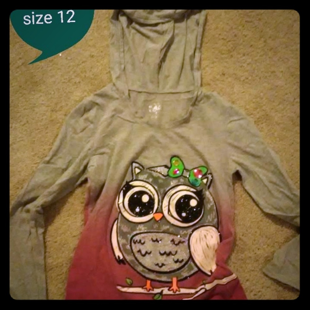 Justice girls top size 12